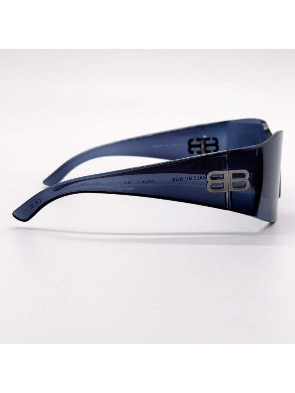 NEW BALENCIAGA BB0292S 002 SUNGLASSES BLUE UNISEX GEOMETRIC EYEWEAR BALENCIAGA - Picture 6 of 10